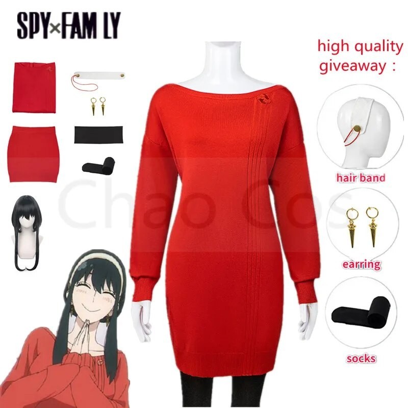 ☮Anime Spy X Family Yor Forger Briar Daily Style Cosplay Costume Wig ...