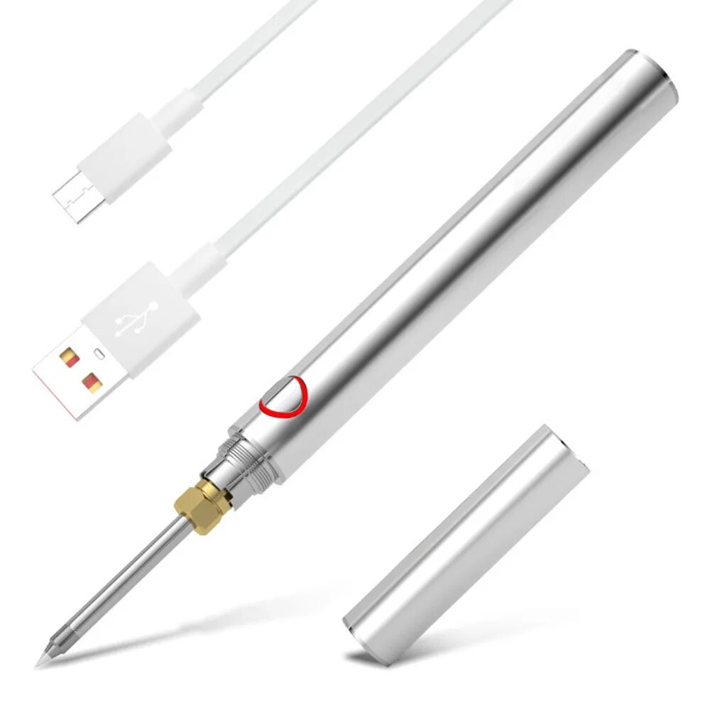 ★5V Mini Soldering Iron Rework Station Adjustable Temperature USB ...