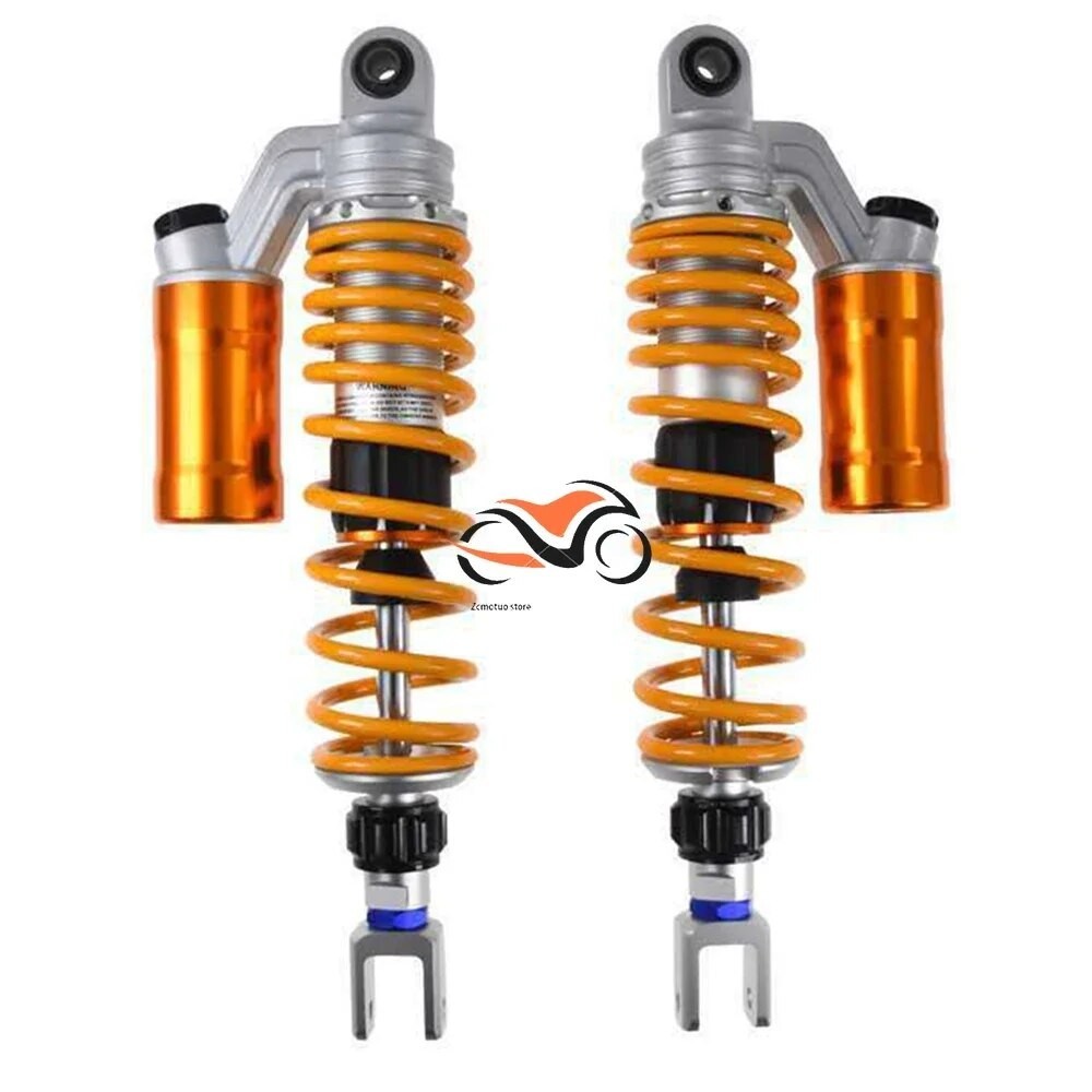 ღ320mm-360mm CNC Motorcycle Rear Air Shock Absorber Suspension Parts ...