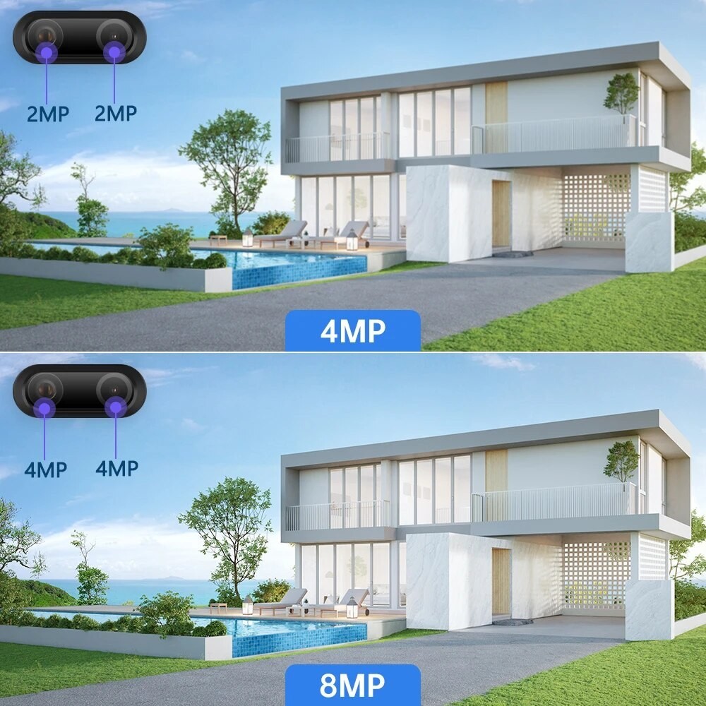 2024.special offer 4K Dual IP Hybrid iCsee 8MP Camera PTZ Camera ...