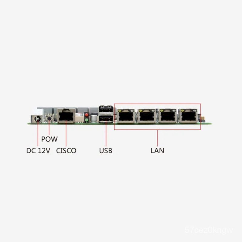 WSOK Industrial Control Mini Itx Motherboard 4 Ethernet Ports ...