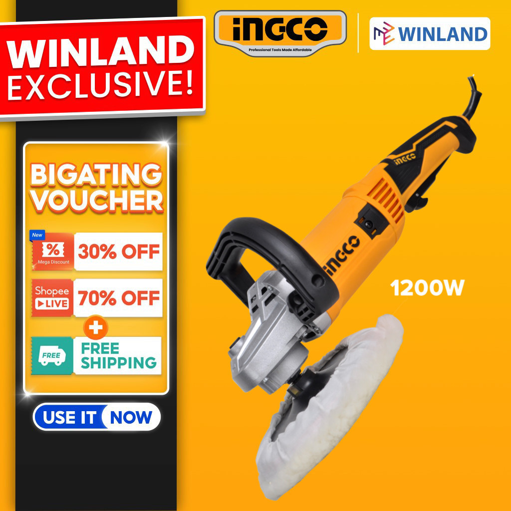 Ingco by Winland Angle Polisher Buffing Machine AP12008-2P ING-PT ...