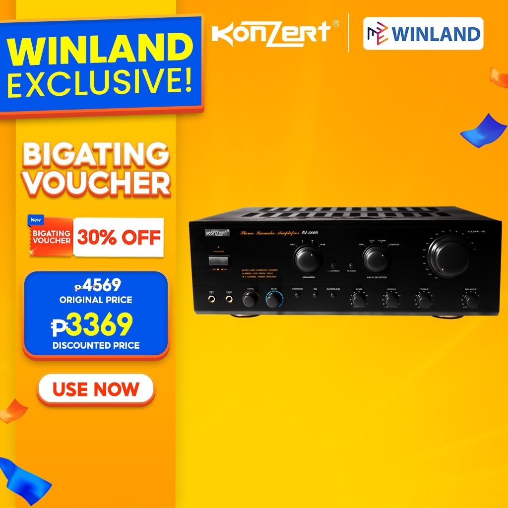 Konzert by Winland Original AV502B Surround Sound Karaoke Amplifier