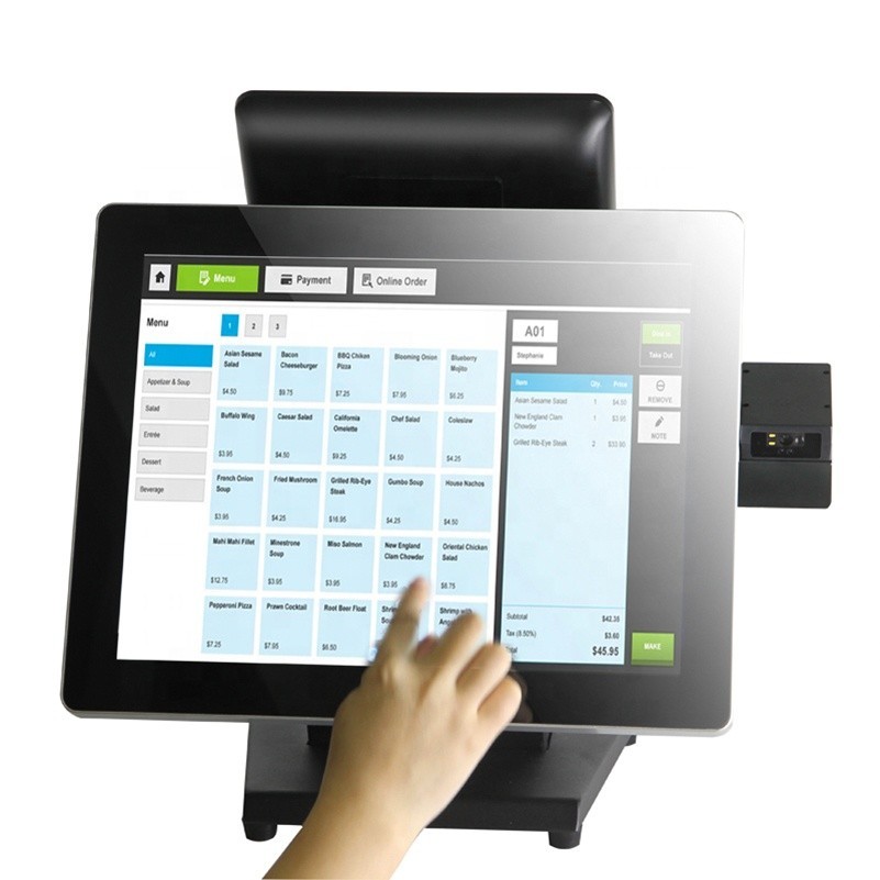 Pos+System Touch Dual Screen Pc Pos System All In One Pc Pos Machine ...
