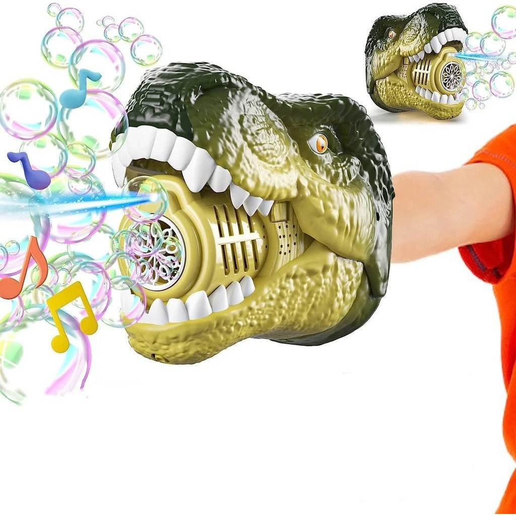 28a Dinosaur Bubble Machine T-Rex Bubble Guns for Kids Ages 4-8 Led ...