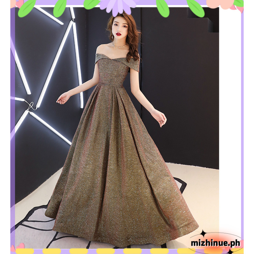 JS prom Evening Dinner Gown banquet evening dress Party New Starry Sky ...