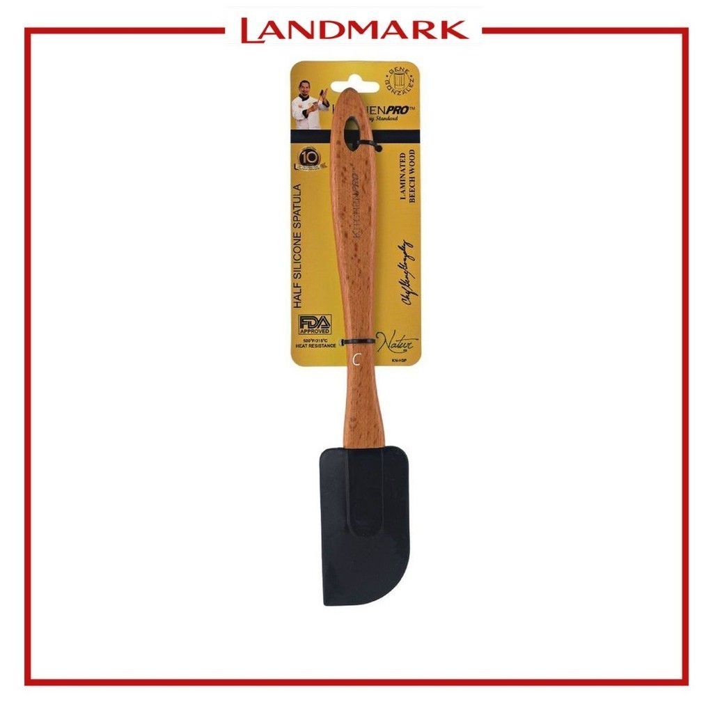 Kitchen Pro Spatula with Wooden Handle | Shopee Philippines