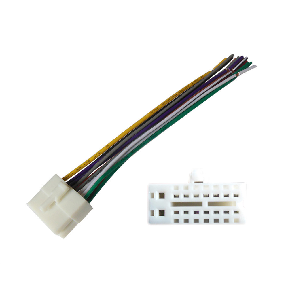 Car Radio Stereo 16pin Wire Harness Male Plug Cable Connector Adapter for Mitsubishi Galant