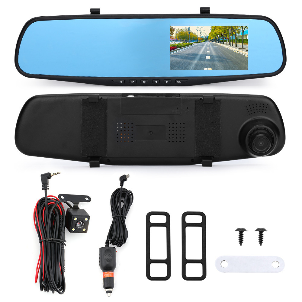 Factory wholesale front and rear FULL COLOR vehicle security car dvr ...