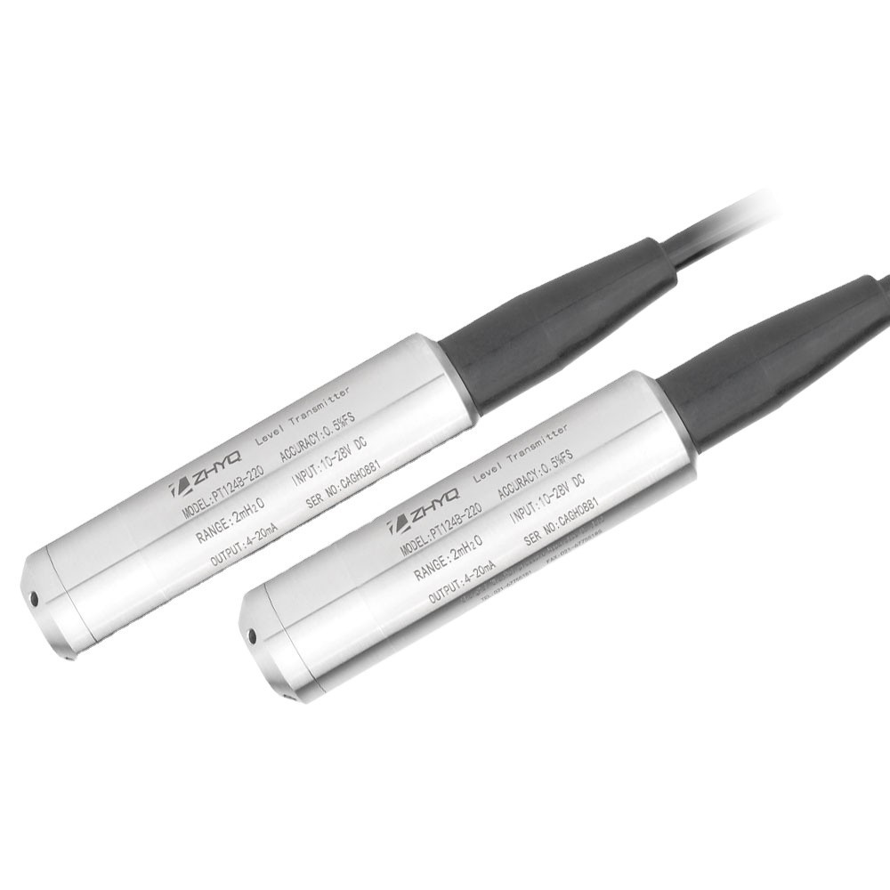 IP68 4-20mA hydrostatic level measurement device measuring water level ...