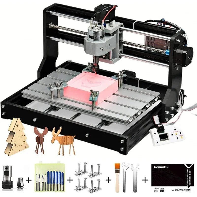 Genmitsu CNC 3018-PRO Router Kit GRBL Control 3 Axis Plastic Acrylic ...