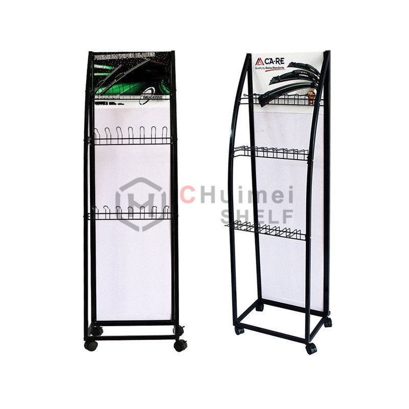 accessories car store floor standing wiper displays stand display rack ...