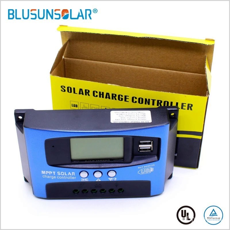 MPPT Solar Charge Controller Dual USB LCD Auto Solar Cell Panel Charger ...