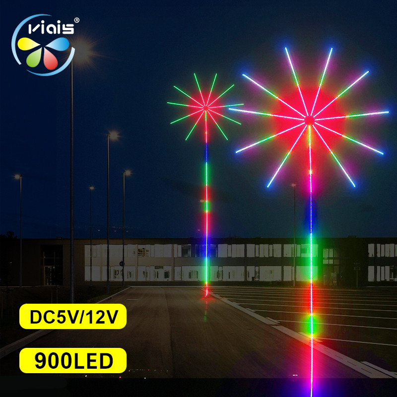 12V USB Control Music Sync RGBIC 900LED Outdoor Waterproof Fireworks ...