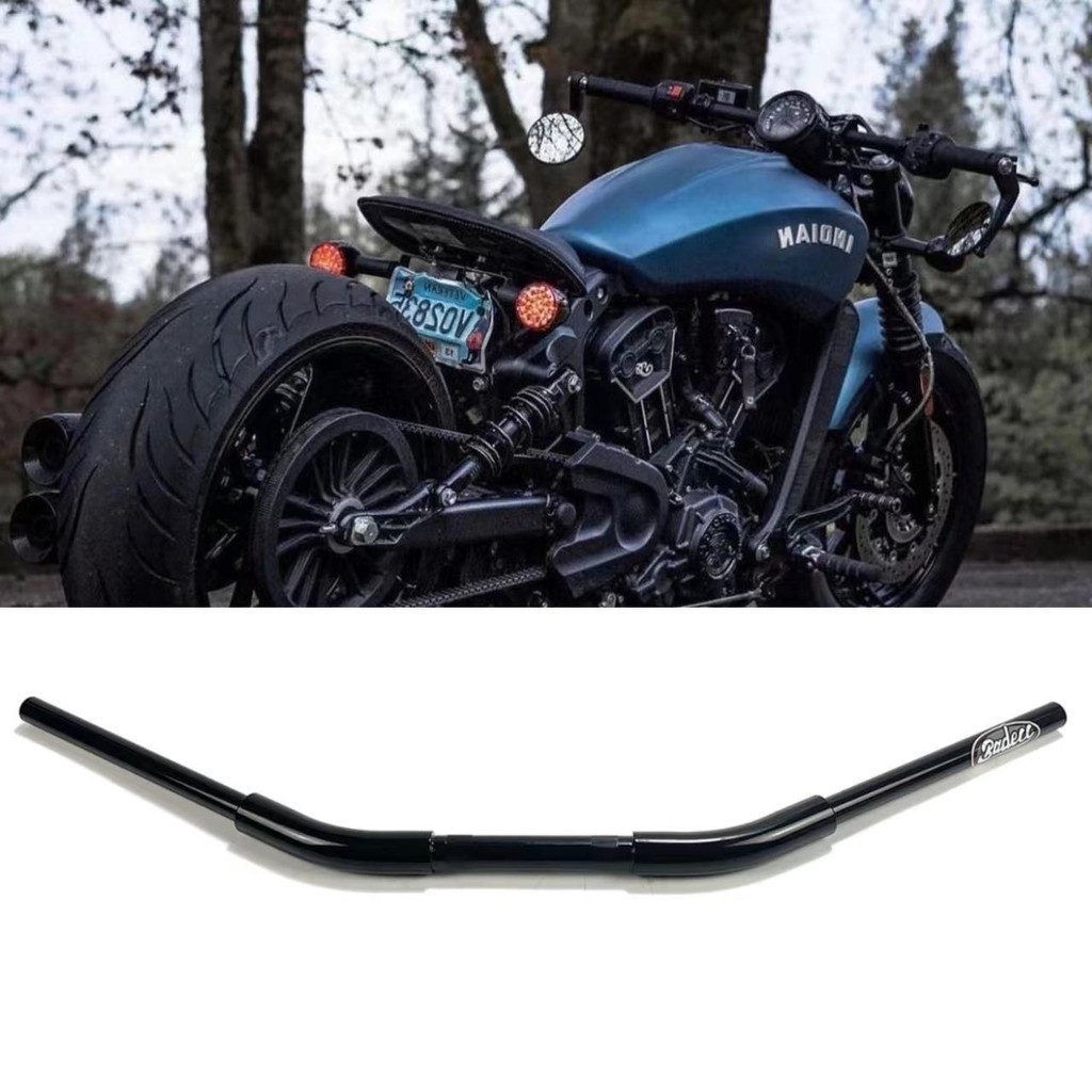 LA Chopper Gloss Black Twin Rounds 16" Ape Hanger Handlebars For 2024 And Newer Harley-Davidson Road Glide Models - Hill Country Custom Cycles, Austin Texas - Foto 3