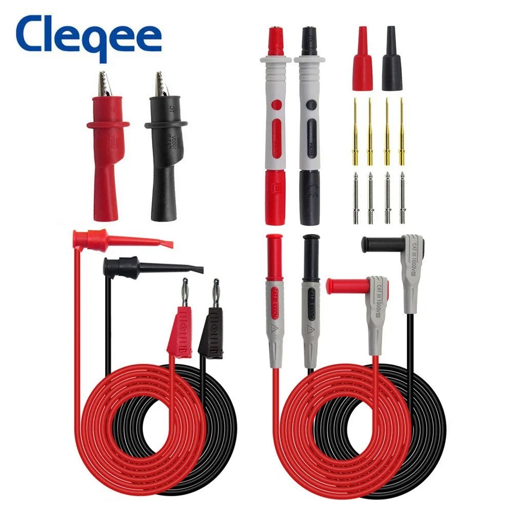 Kit De Câbles De Test Pour Multimètre - Sondes Back Probe Remplaçables - Prises Banane 4mm - Neuf