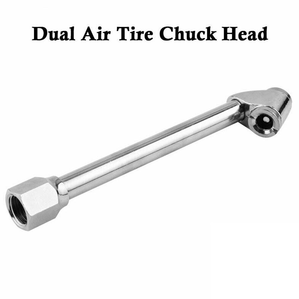 ️1/4\" RV Air Chuck Heavy Duty Dual Head Tire Chuck Quick Plug for