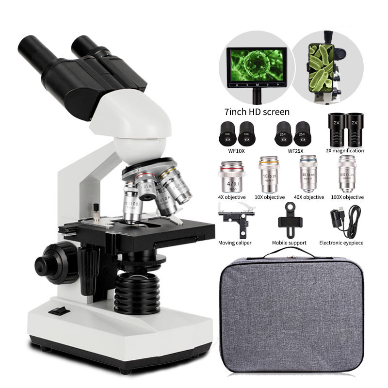 5000X professional laboratory compound optics binocular microscope ...