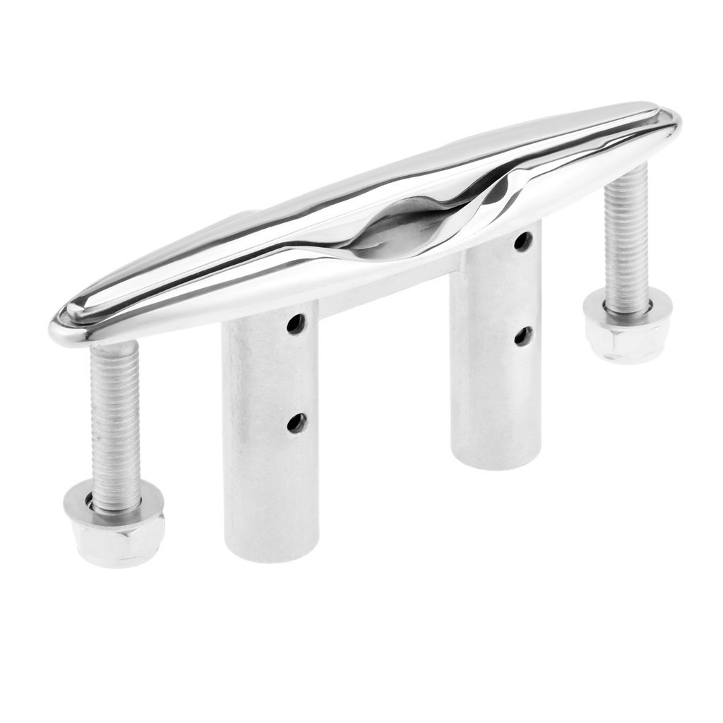 ⚡150mm 6 Inch Yacht Boat Pull Up Cleat Marine 316 Stainless Steel Boat ...