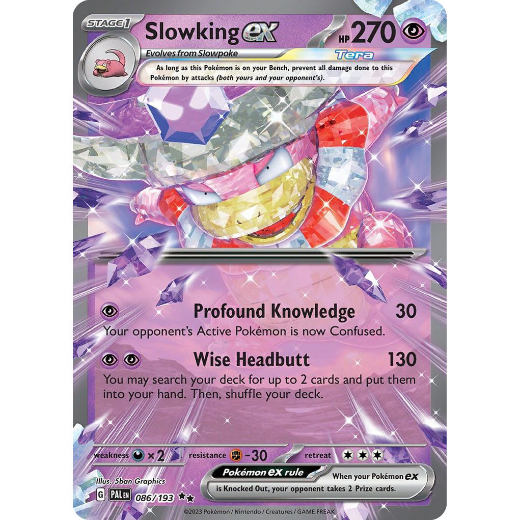 Slowking ex - 086/193 - Ultra Rare - Scarlet & Violet: Paldea Evolved ...