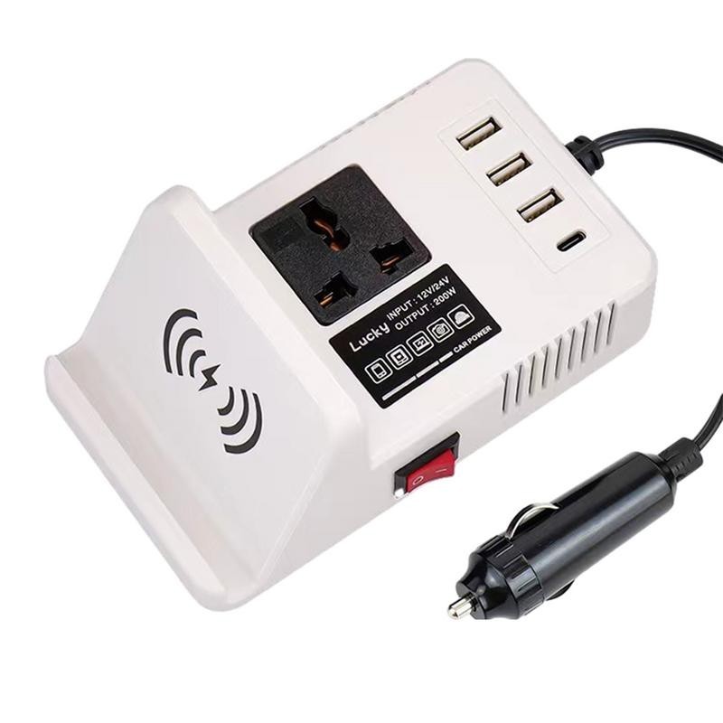 ☚Car Outlet Converters 200W Car Adapter For Plug Outlet Car Laptop ...