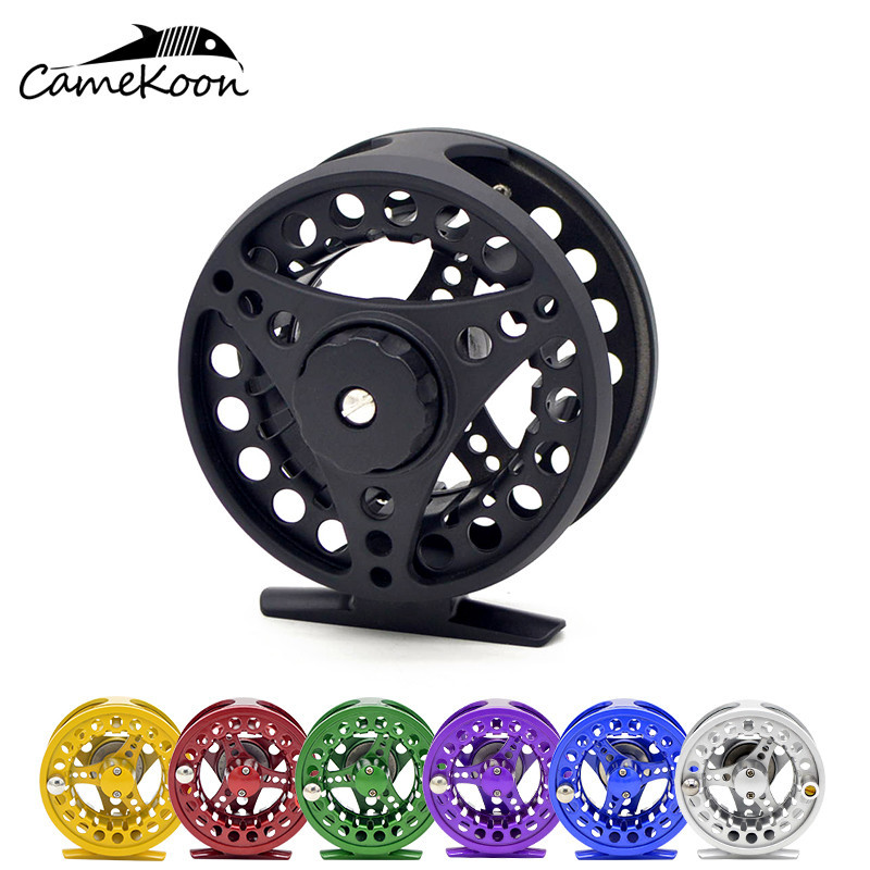 SF Grote Prieel Vliegvissen Reel 3/4wt Aluminium Body Gegoten Matt Zwart Pre-Loaded Fly Reel met Lijn Combo Fluorescerende Gele Vlieglijn