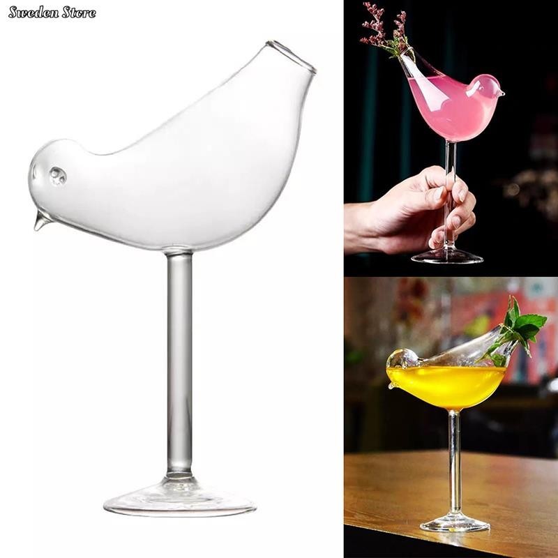 ★150ml 1pc Bird Champagne Glass Creative Cocktail Goblet Glasses Party Bar Drinking Cup Wine Jui