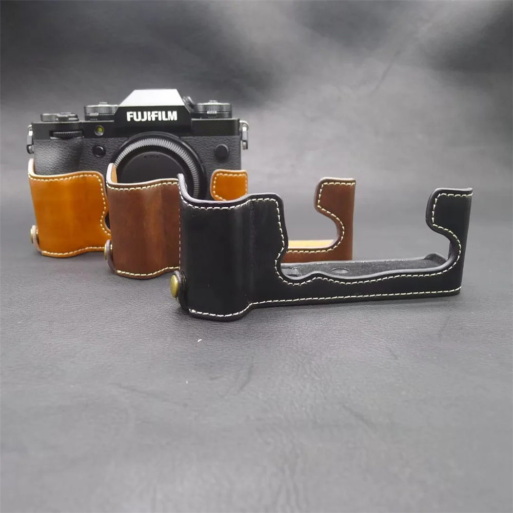 ⚖Camera Bag PU Leather Half Body Case for Fujifilm Fuji XT5 XT4 XS10 XS20 XT200 X10 X20 X30 X70