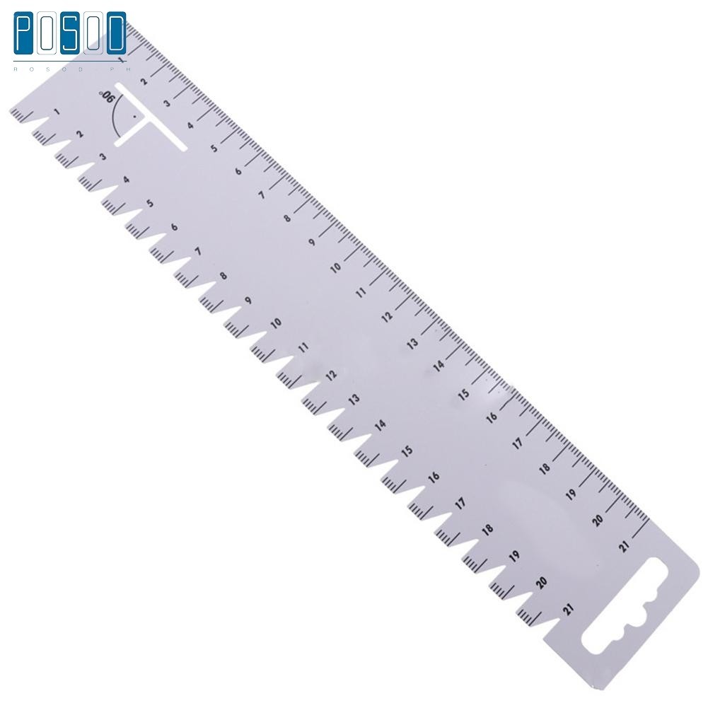 Ultrathin Handmade Sewing Ruler Measure Seam Allowance Curved Seams ...