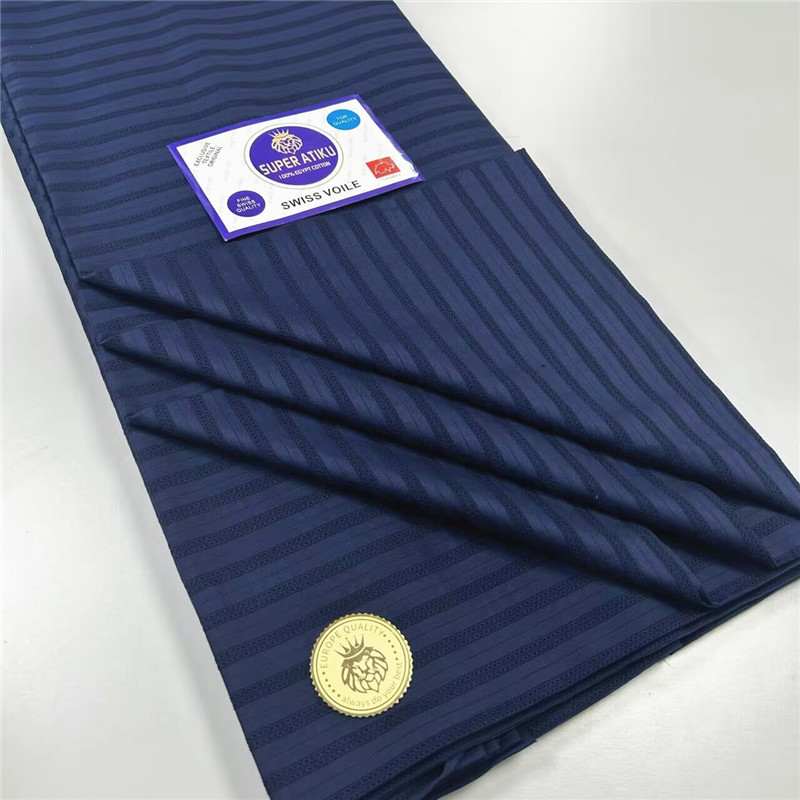 5 Yards African Soft Atiku Fabric For Men Suit Making Swiss Voile ...
