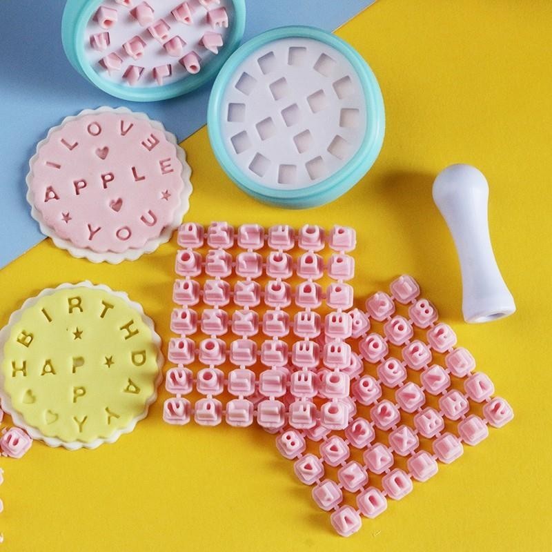 Ceramic Clay Alphabet Number Symbols Letter Name Stamp Impress Embosser ...