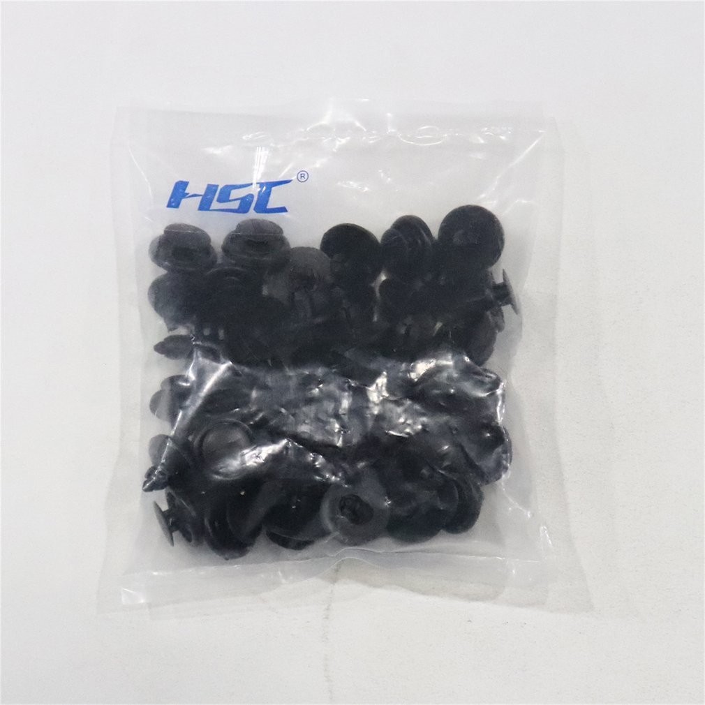 ⓛHot New 50pcs 19.15 x 19.8mm Auto Car Plastic Rivet Fastener Clips ...
