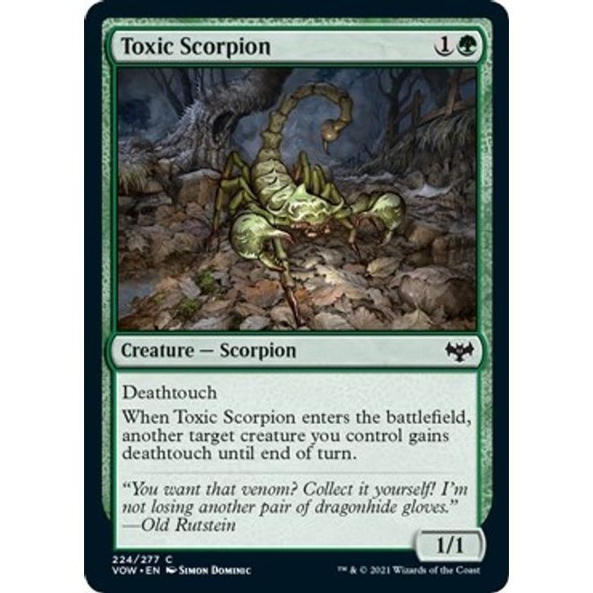 Toxic Scorpion - Magic The Gathering (MTG) | Shopee Philippines