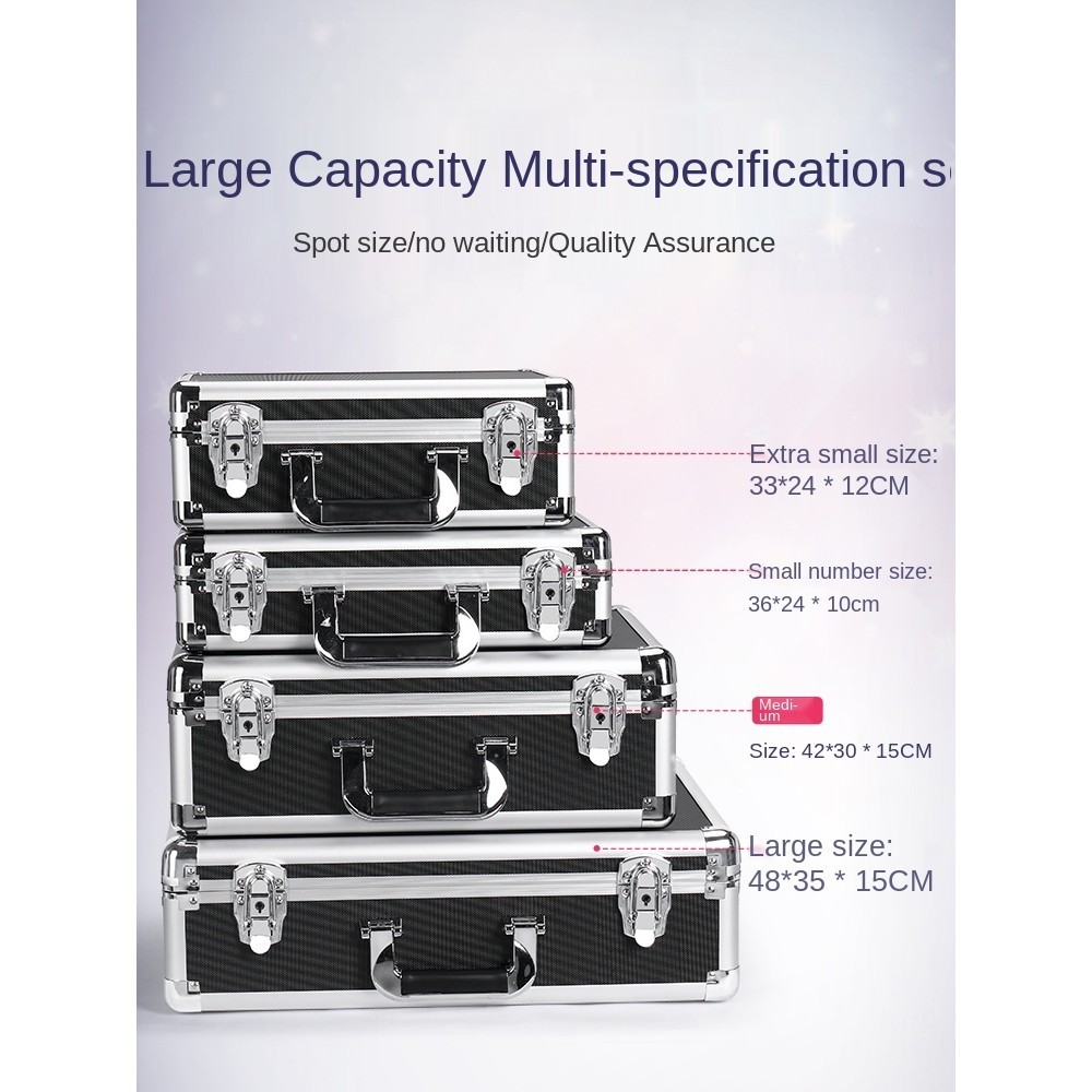GY Portable Aluminum Toolbox Insurance Box File Box Hardware Equipment ...