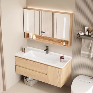 ☛cabinet With Mirror Bathroom Furniture Wall Pharmacy Sinks Medicine 