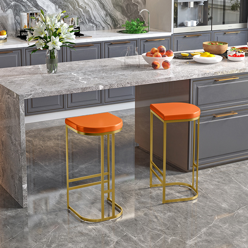 ☜Nordic Wrought Iron Household Furniture Bar Chair Leisure Kitchen