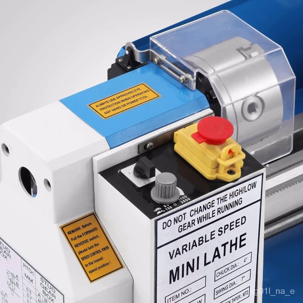 Mini Metal Lathe 0-2500 RPM Variable Speed Mini Lathe with 4 / 3-jaw ...