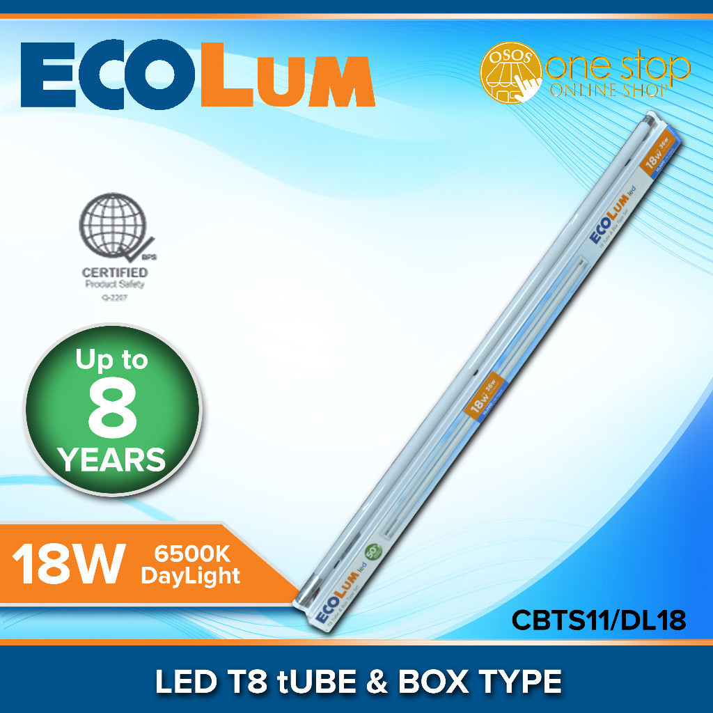 FIREFLY ECOLum Original 18watts LED T8 Tube & Box Type Set Daylight ...