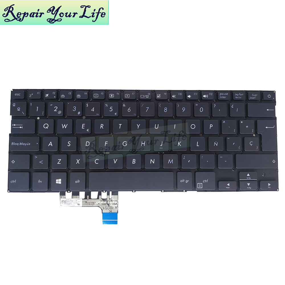 ☛ux331 Spanish Backlit Keyboard For Asus Zenbook 13 Ux331un Ux331ua 