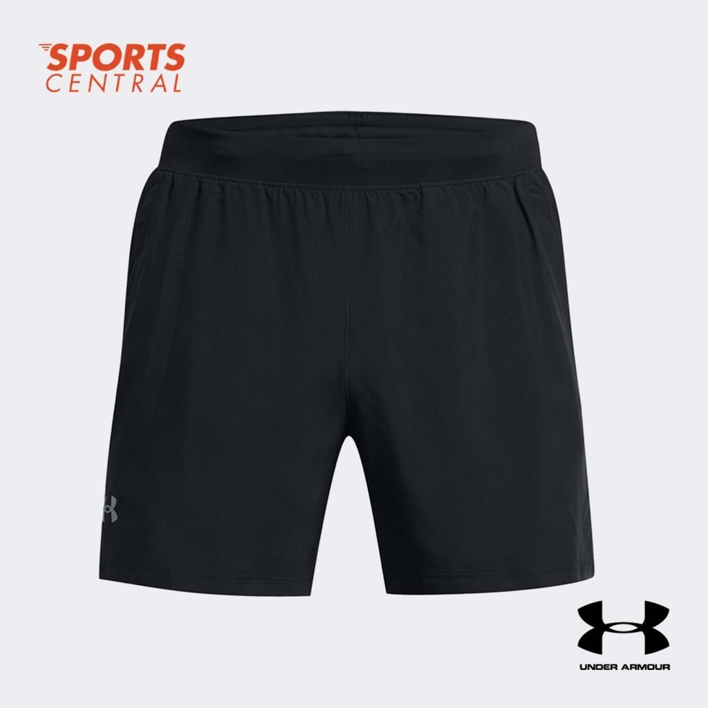 Under Armour Men Launch 5 Shorts 1382617 001 Black Black Reflective Shopee Philippines