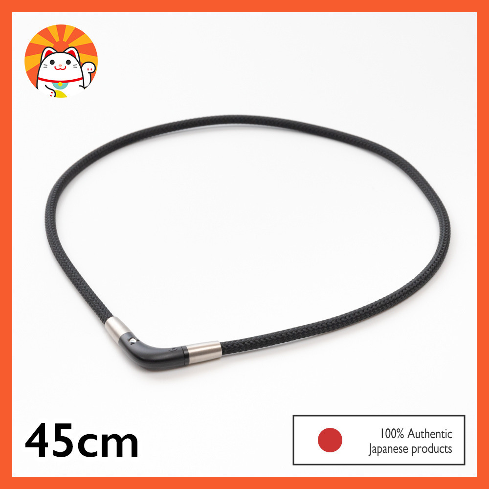 Phiten Magnetic Titanium Necklace V Type Black 45cm p124 Shopee Philippines