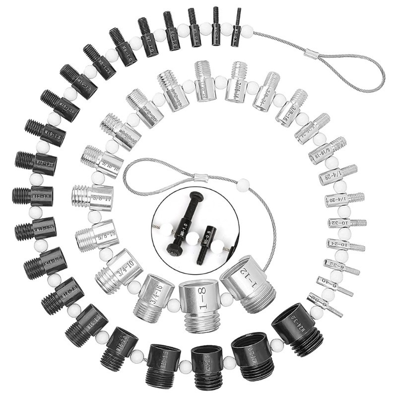 44 Male/Female Size Nut Screw Thread Checking Checker Gauges Measuring ...