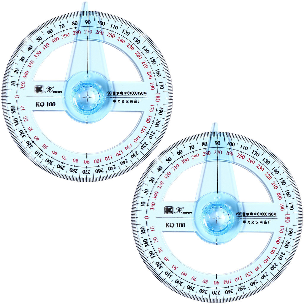 Geometric Rulers Drawing Measuring Template Circle Protractor Scale ...