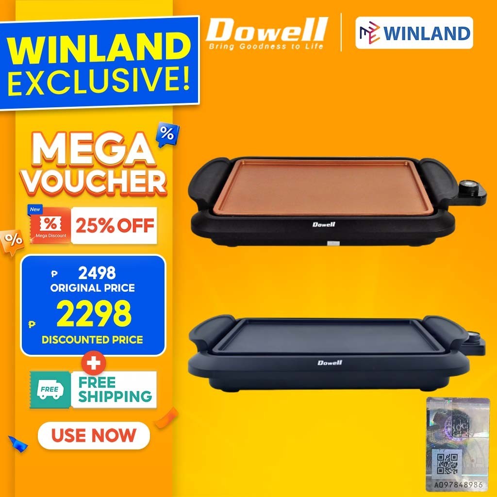 Dowell by Winland NonStick Electric Indoor Griller Samgyupsal BBQ