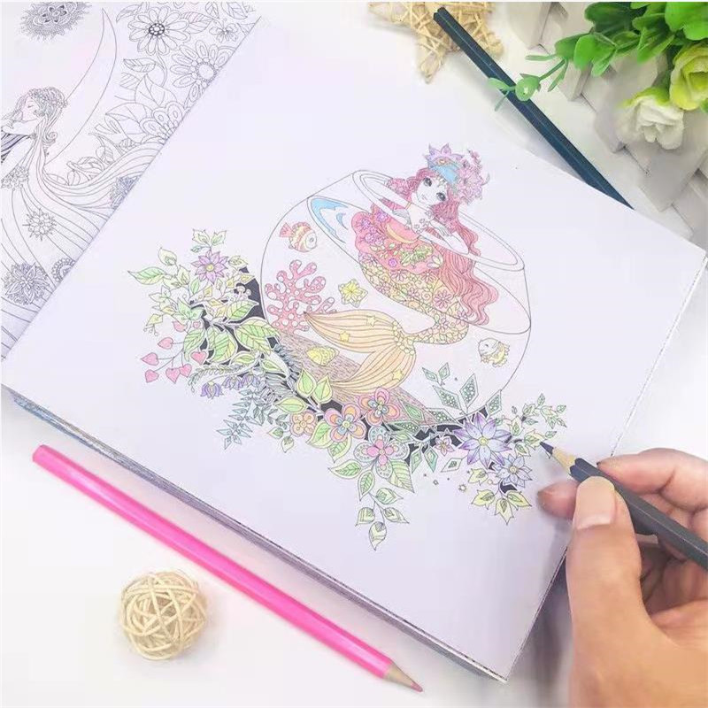 8 Books/Set Adult Coloring Books Fairytale Dream For Children To ...