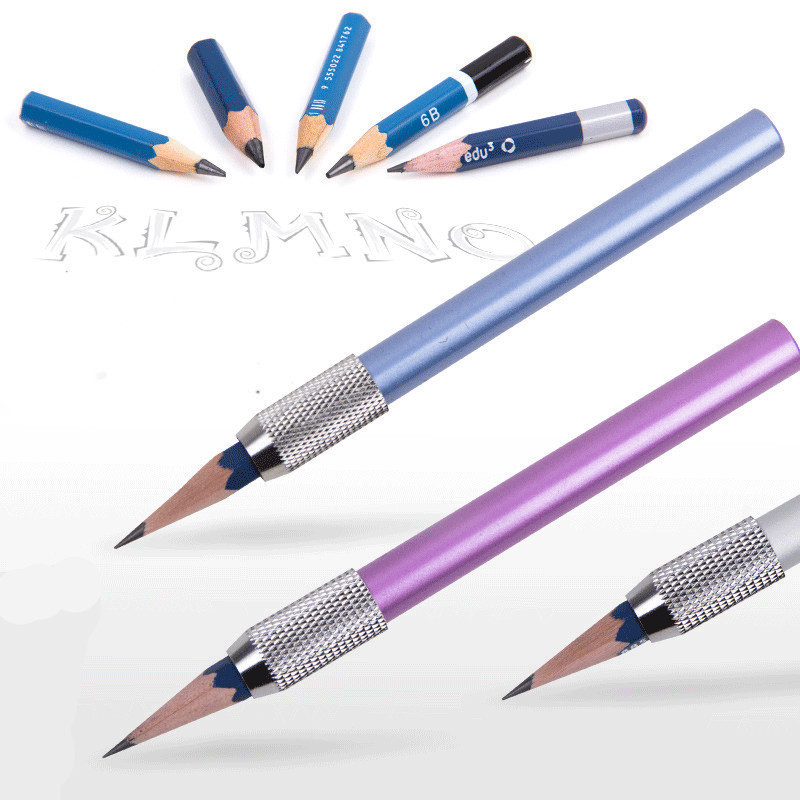 3/6PCS metal pencil extension drawing pencil sleeve extension pencil ...