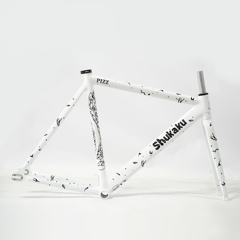 PIZZ Shukaku Frameset 700C Aluminum Fixed Gear Bike Frame & Fork Track ...