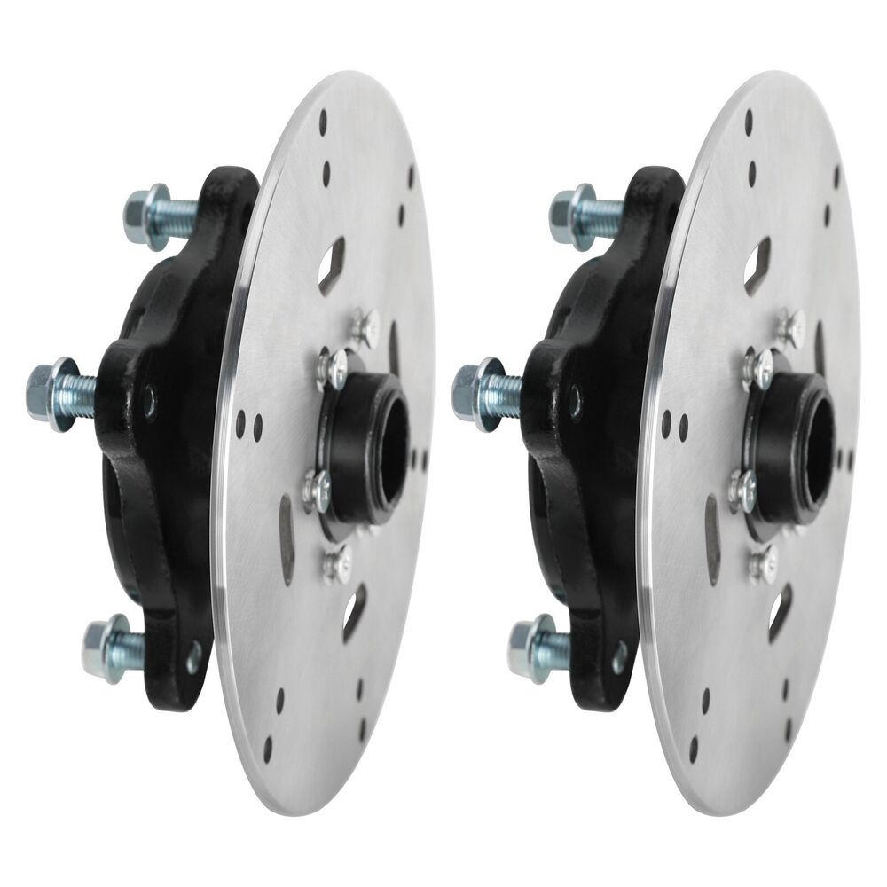 ☠TDPRO 4 Stud 23T Front Rear Wheel Rim Axle Hub + Brake Disc Rotor for