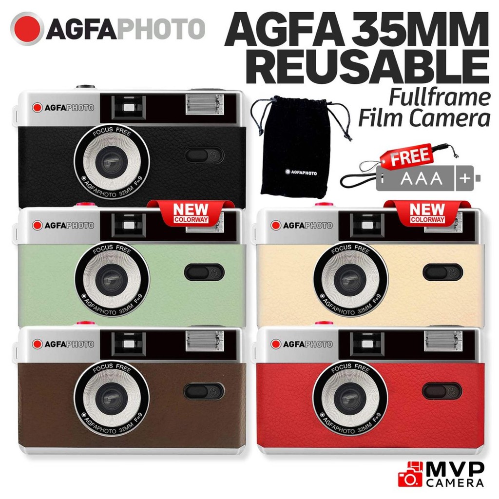 AGFAPHOTO AGFA Foto Kamera Analogue 135 35mm REUSABLE Film Camera MVP