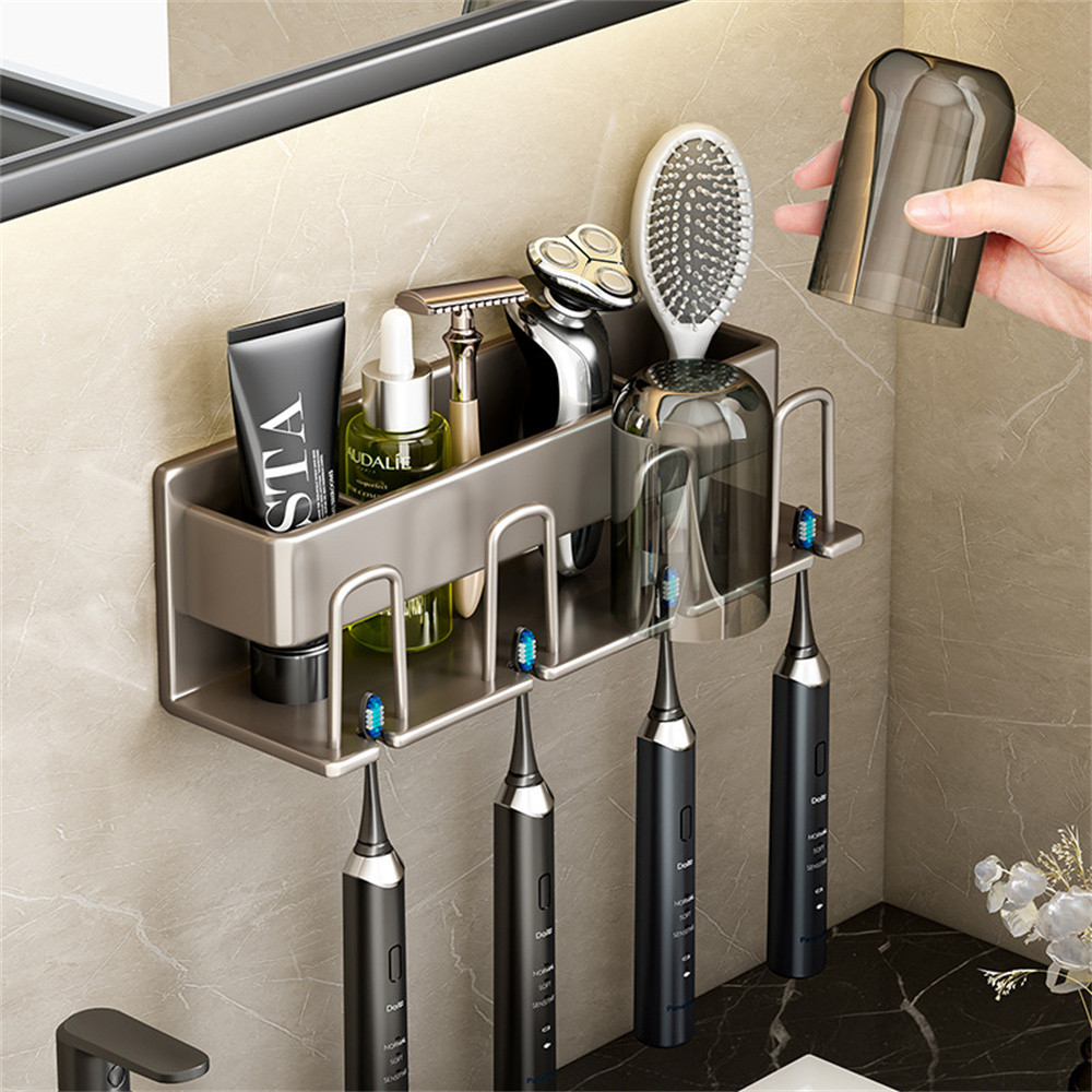 Tooth Storage Install Securely Hanging Storage Space Aluminum Storage ...